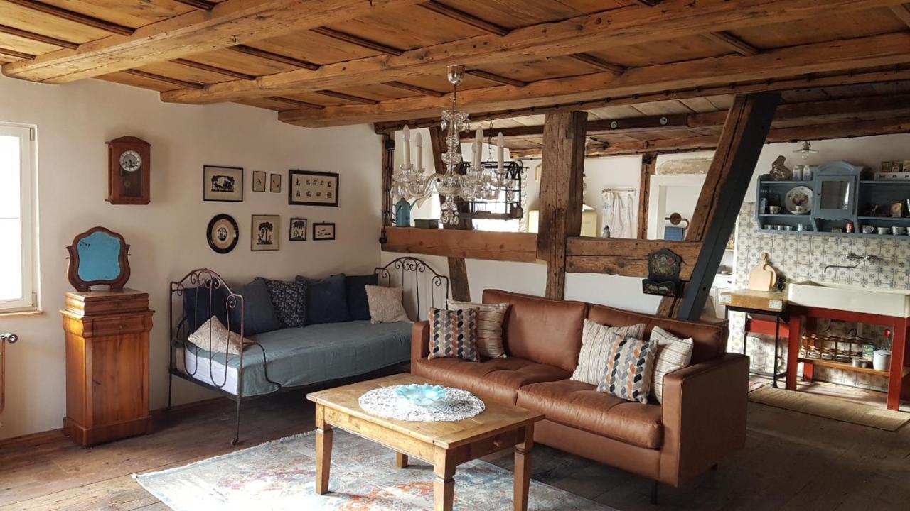 Historisches Fachwerkhaus "Hoher Hirschen" - Stilvolles Studio Und Museales Apartment Mit Romantischem Hof Und Garten บอดมัน-ลุดวิกส์ฮาเฟิน ภายนอก รูปภาพ